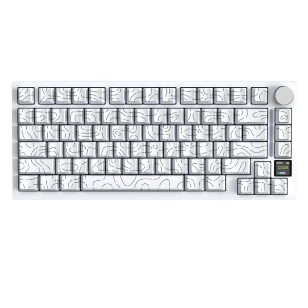 ATTACK SHARK X820 Ultra White Contour line Tri-mode Gasket Mechanical Keyboard (Copy)