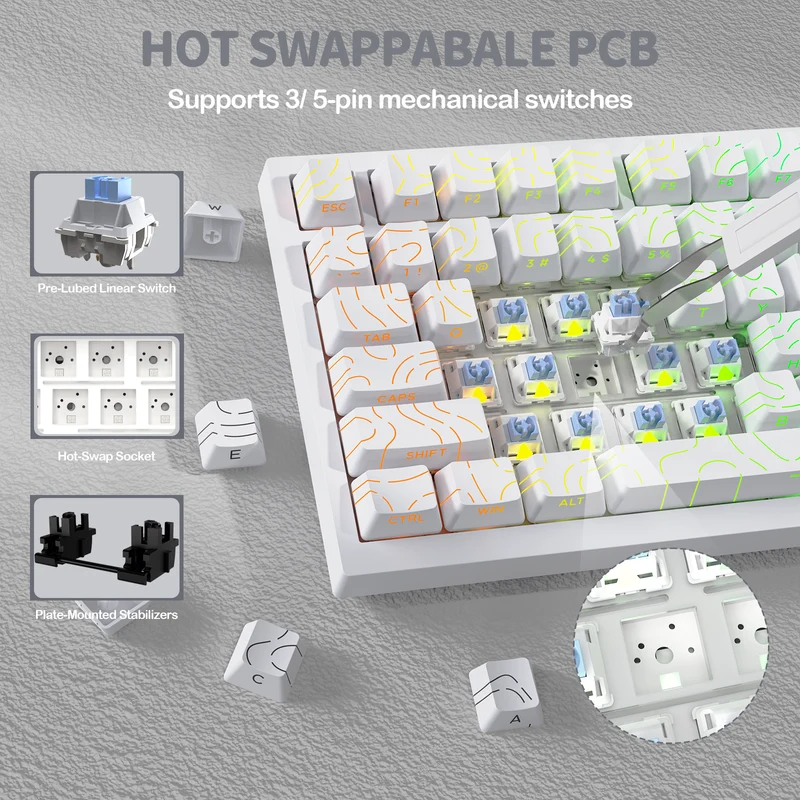 Attack shark x820 ultra white 6