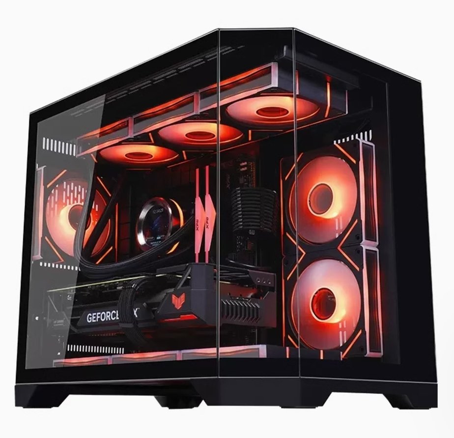 Snowman PC cases with ARGB fans